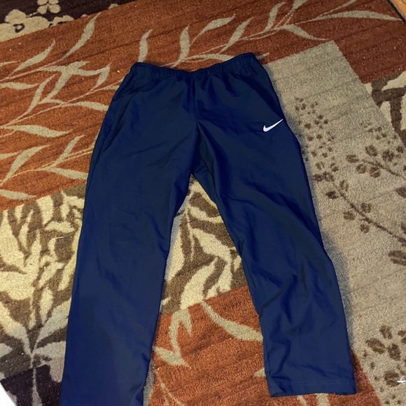 Nike Pants \u0026 Jumpsuits | Nike Navy Blue Windbreaker Sweatpants | Color: Blue | Size: L | Pm-38452114's Closet